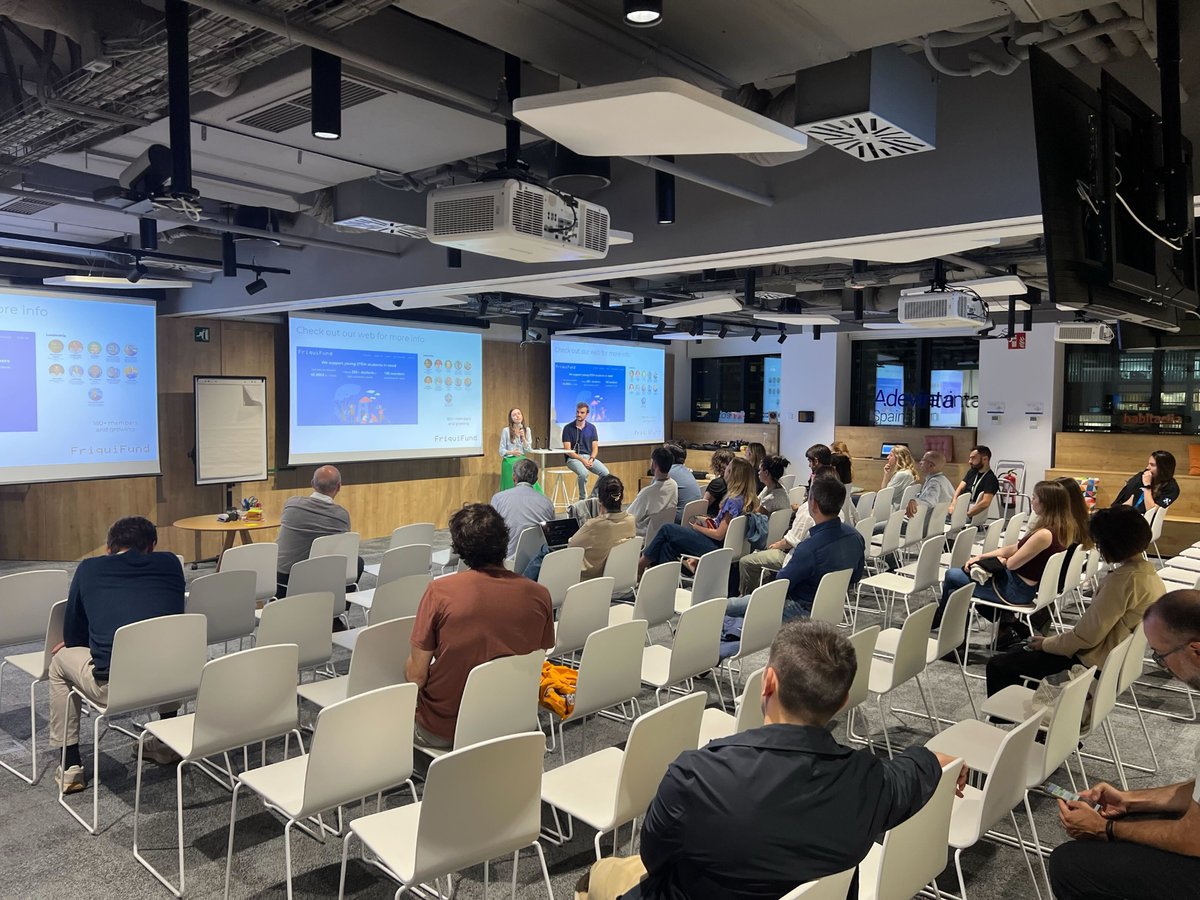 friquifund's tweet photo. A huge thank you to Isaac Sayol (@innovamat) and Anastasia Nedayvoda (@Gigaglobal) for sharing their insights on how AI and technology are transforming education. Grateful to @AdevintaSpain, to our sponsors, participants, and members for making it all possible! #FriquiFundTalk https://t.co/aeusEpYymS