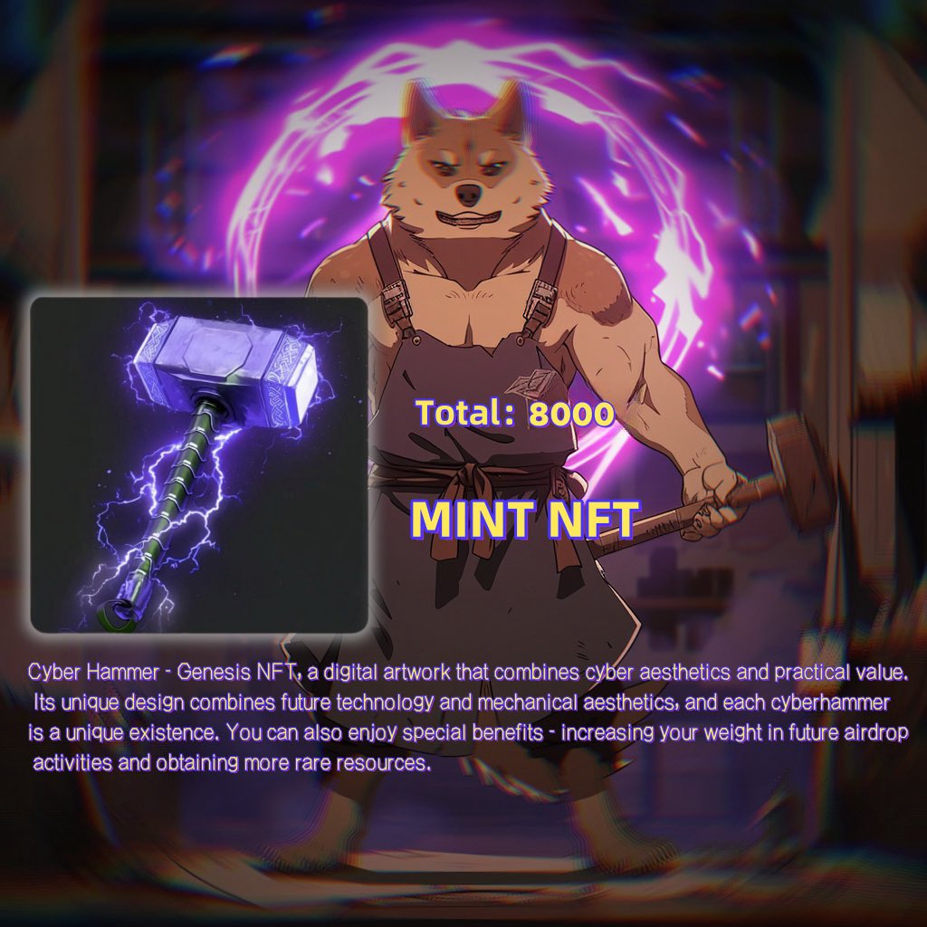 CybersDog's tweet photo. Watch the content of cybers.log to obtain the Genesis Cyberhammer NFT 🔨🔨 https://t.co/YWMvOncIcZ
