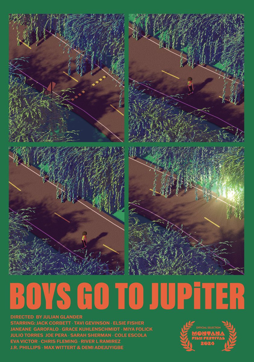 glanderco's tweet image. Trying to make a special poster for each festival that Boys Go to Jupiter plays at 🖼️ here's the first handful