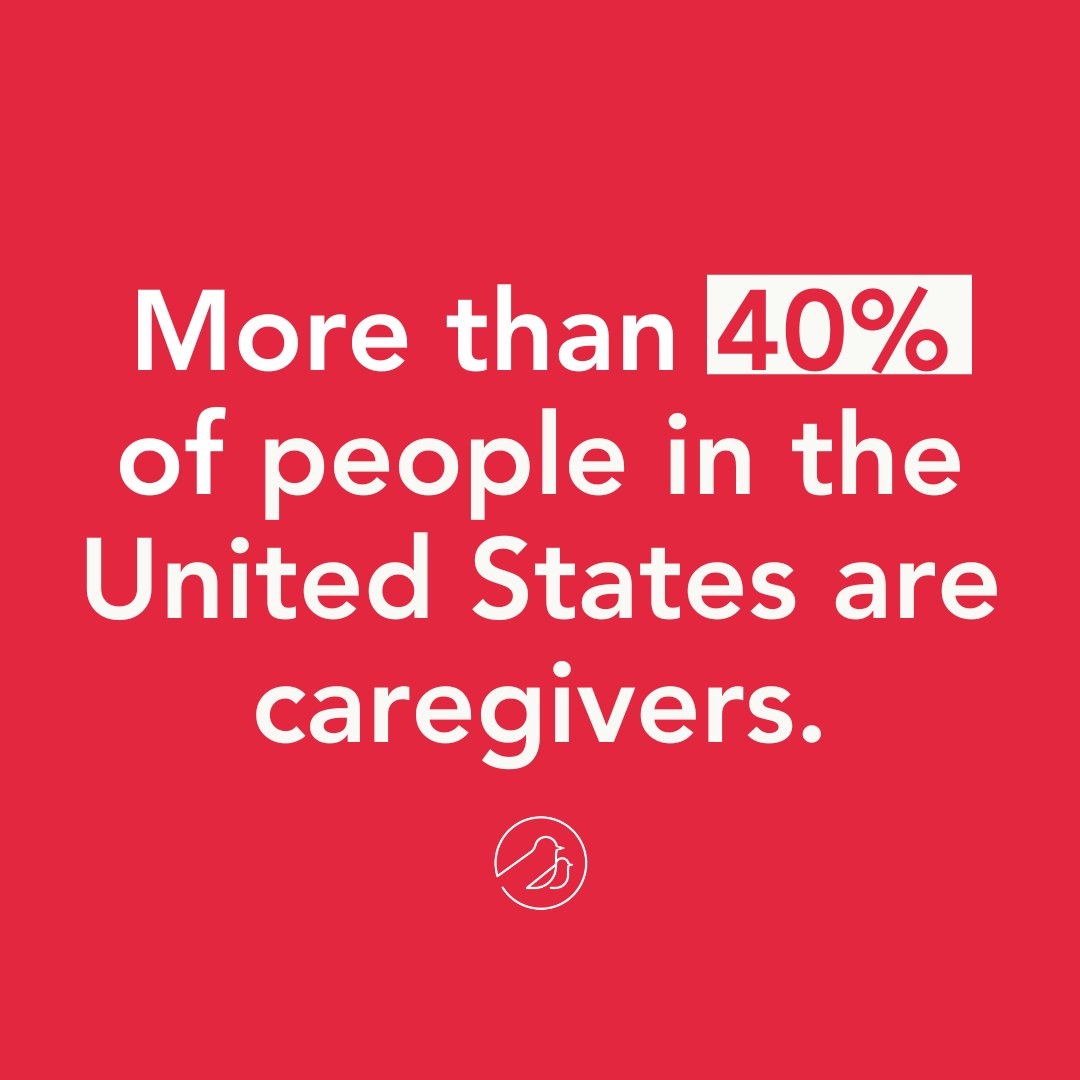 📢 BIG news: A new study released today found there are over 105 MILLION caregivers in the United States. That number has nearly *doubled* in the last ten years – and now over FORTY percent of us in this country are caregivers!