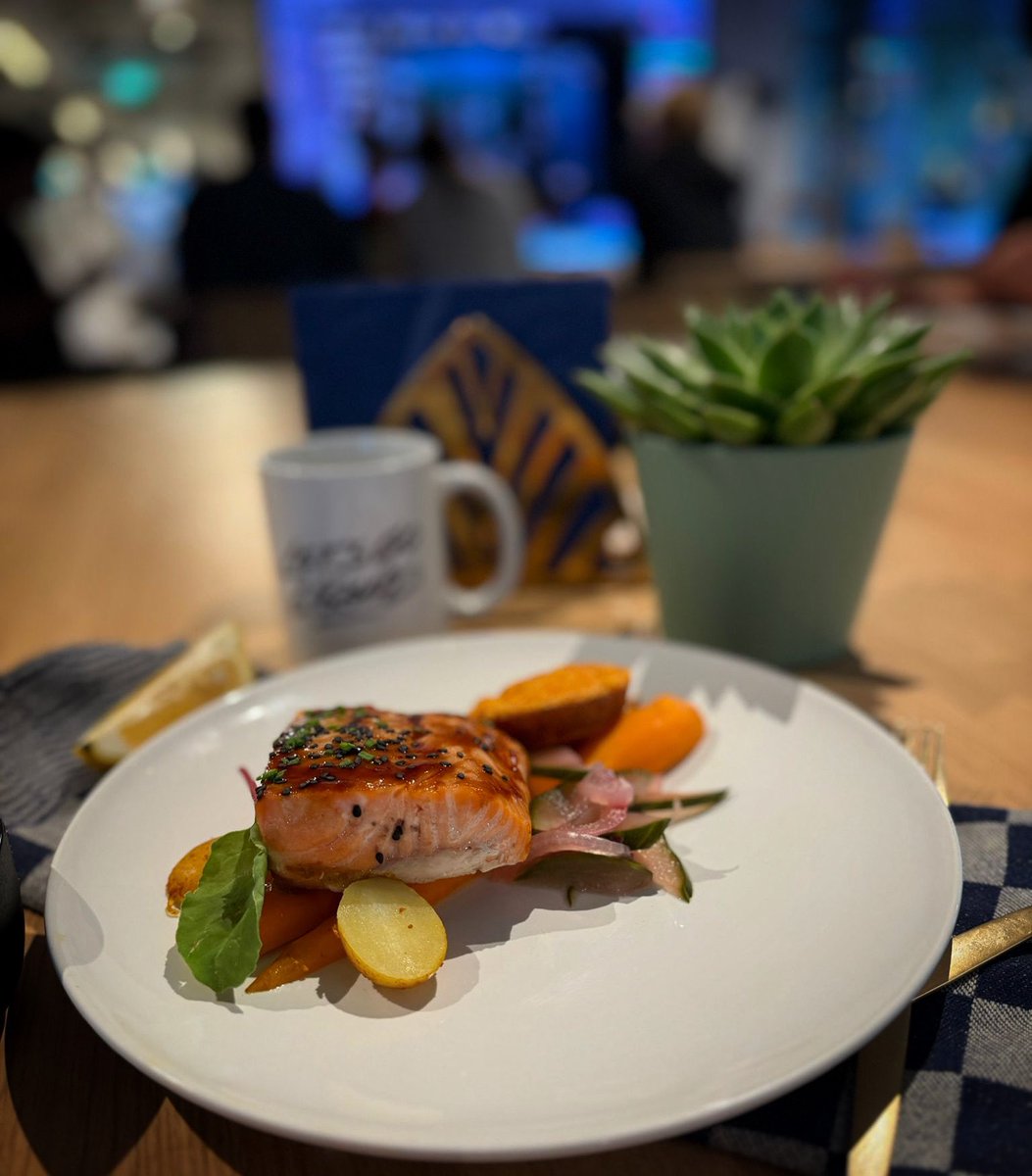megabites_ctr's tweet photo. After being away for a bit, we’re back and better than ever! Kicking off with a flavorful comeback: slow-cooked teriyaki salmon, tender steamed carrots, savory vegetable muffins and zesty pickles. 

#letsgoliquid #flavorfulcomeback https://t.co/9cfSv3VgNU