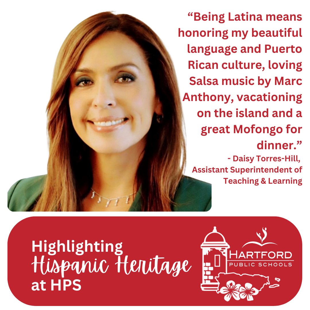 Hartford_Public's tweet photo. Enjoy our "Highlighting #HispanicHeritage at HPS" series! At HPS, 57% of our students &amp; families identify as Hispanic or Latino. All year long, we embrace the diversity of our students &amp; staff; we are dedicated to creating a welcoming, supportive environment for everyone. https://t.co/RvEwCE93wA