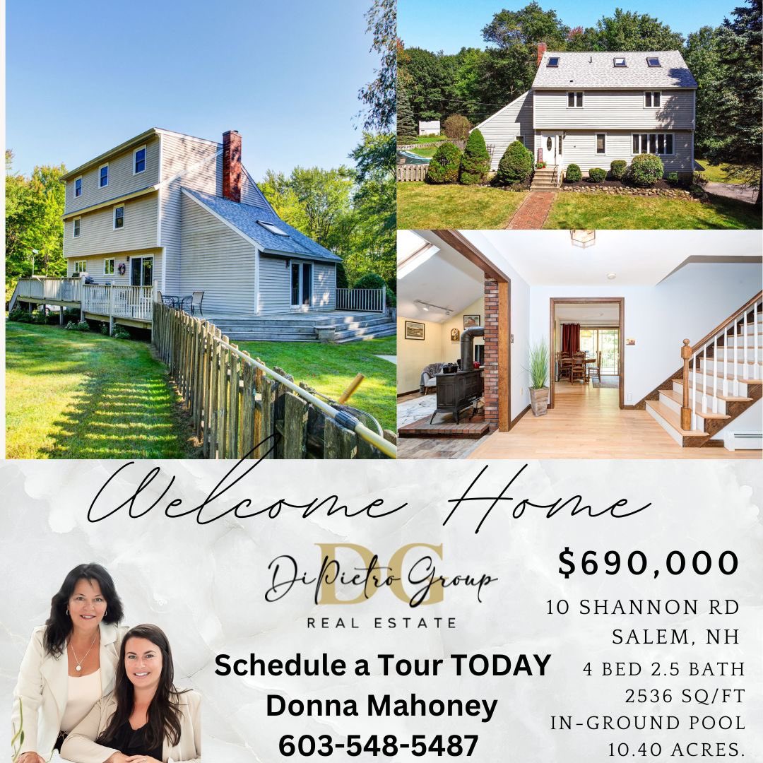 DMahoney1231's tweet photo. New Listing! 10 Shannon Road Salem, NH  Contact me to see it TODAY!
https://t.co/CQvAPtdRIk

#salemnhhomes https://t.co/fWqGtaA6Xh