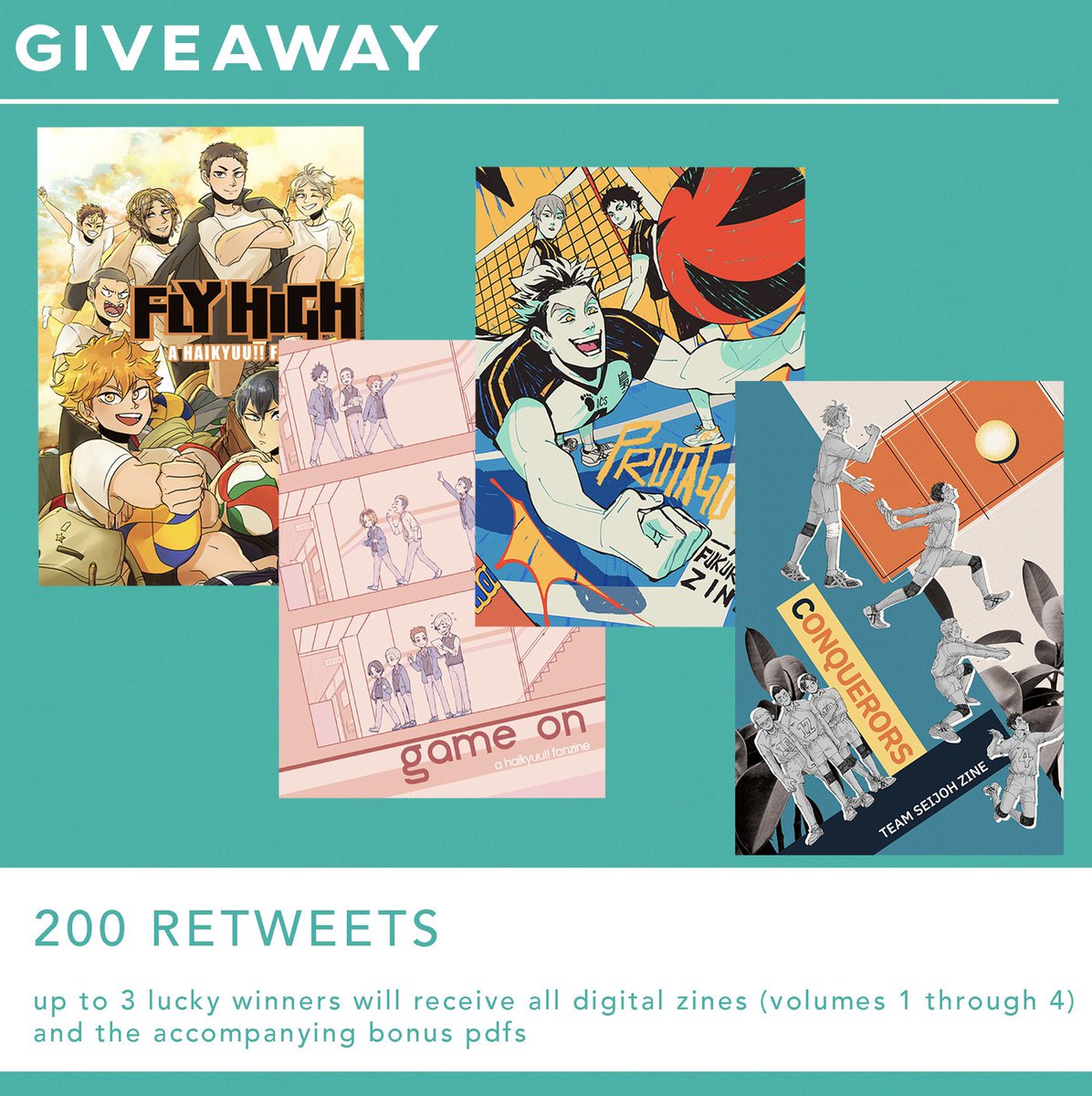 hqteamzines's tweet photo. 🍃 SHARE CAMPAIGN &amp; GIVEAWAY 🍃

• 150 RTs: free die-cut sticker by @itsaleois added to Emperors, Princes, Dukes, Barons bundles
• 200 RTs: 1 winner will receive PDFs of all volumes 
• 250 RTs: 2nd winner for PDFs
•300 RTs: 3rd winner for PDFs

🛒 https://t.co/aDwO6SU8Xv https://t.co/Kon8gl6dUI