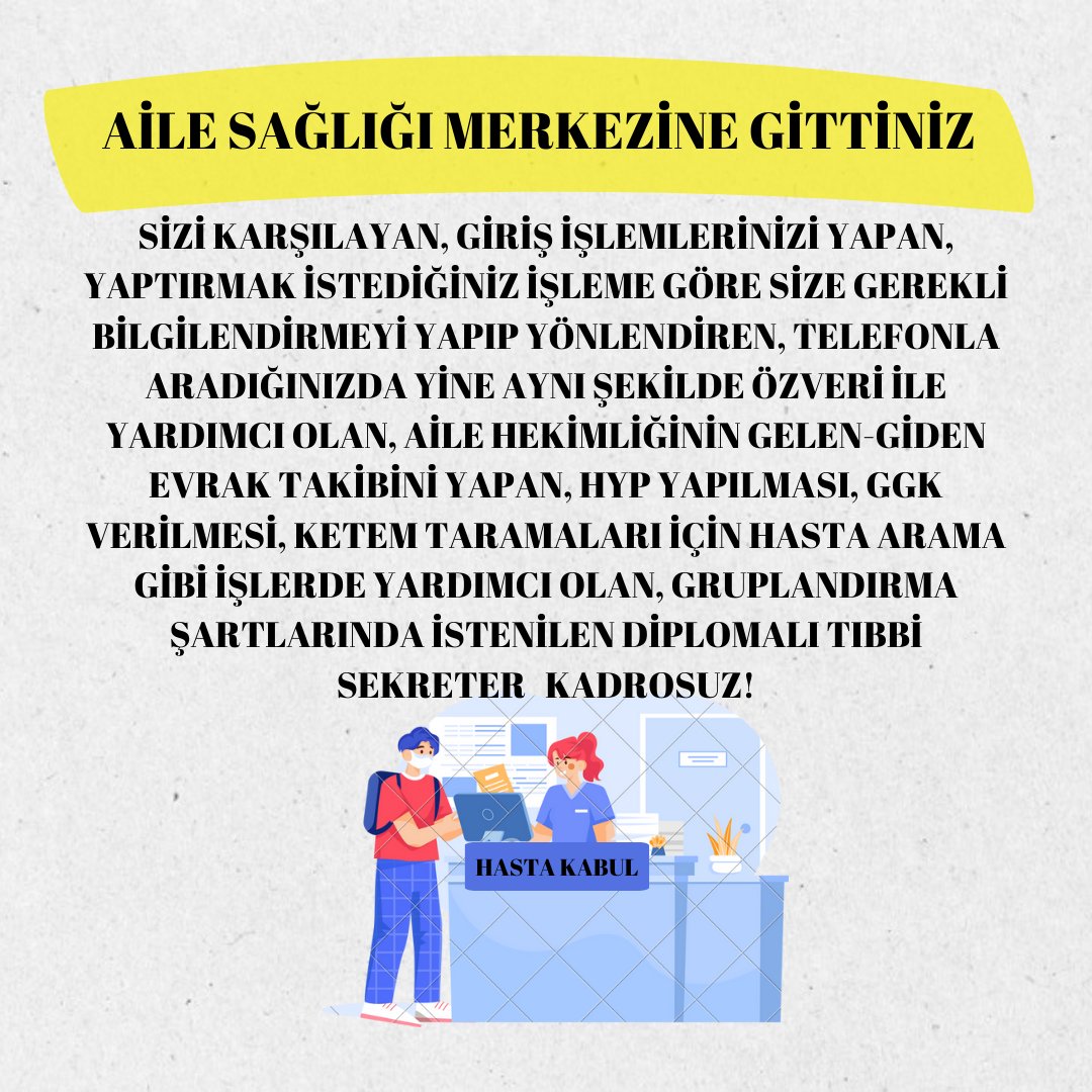 timur_ozsoy's tweet photo. @asmgruplandirma @drmemisoglu @saglikbakanligi @memindemirkoltr Aile sağlığı merkezlerinde bunca iş yükünün altında olan ama kadrosuz olan grup elemanları siz devlet büyüklerimizden çözüm bekliyor
#elemandeğilsağlıkçı https://t.co/oZpV8OpsYV