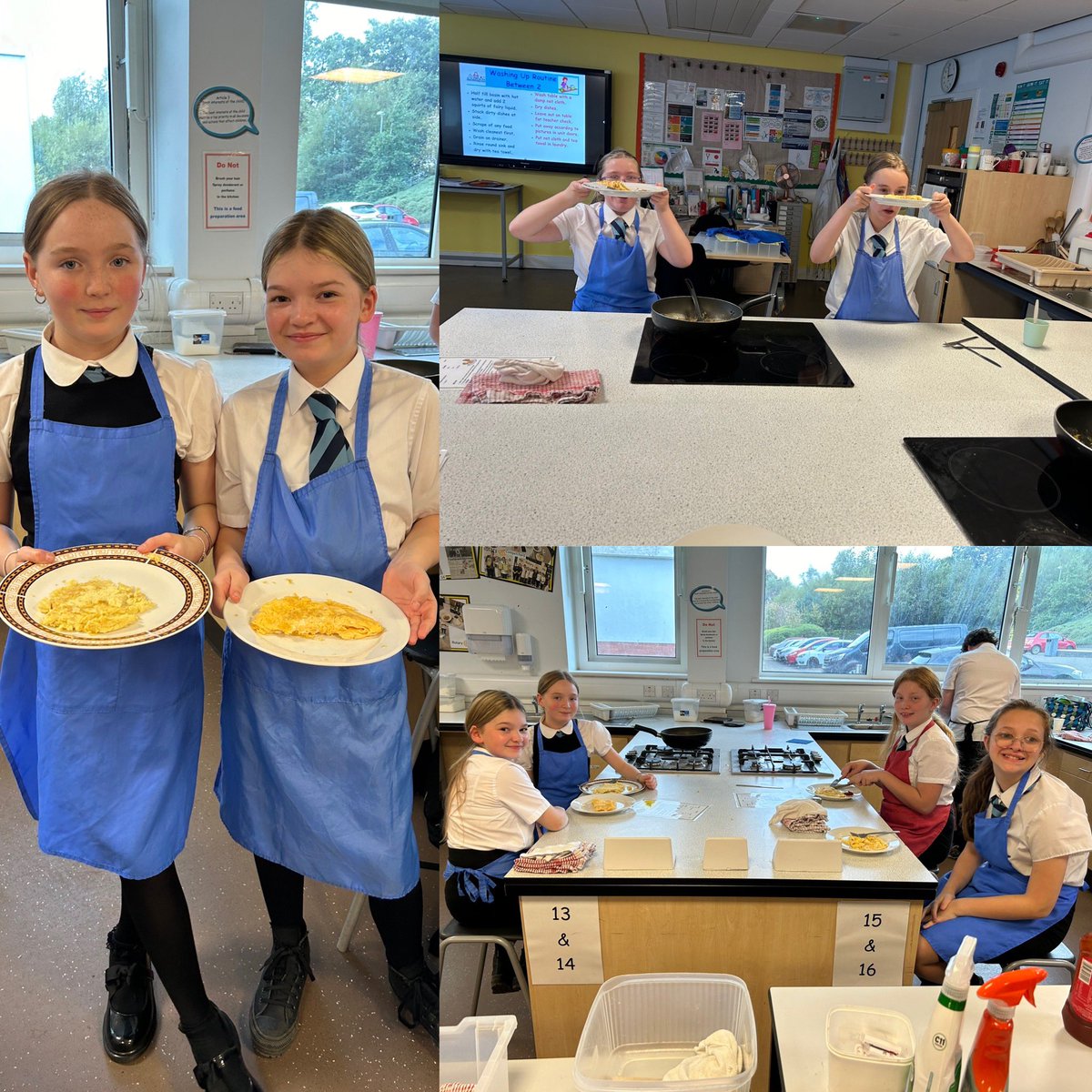 S1 made a brilliant job of their omelette’s today ! <a href="/_stcolumba/">St.Columba's HS, Gourock</a>