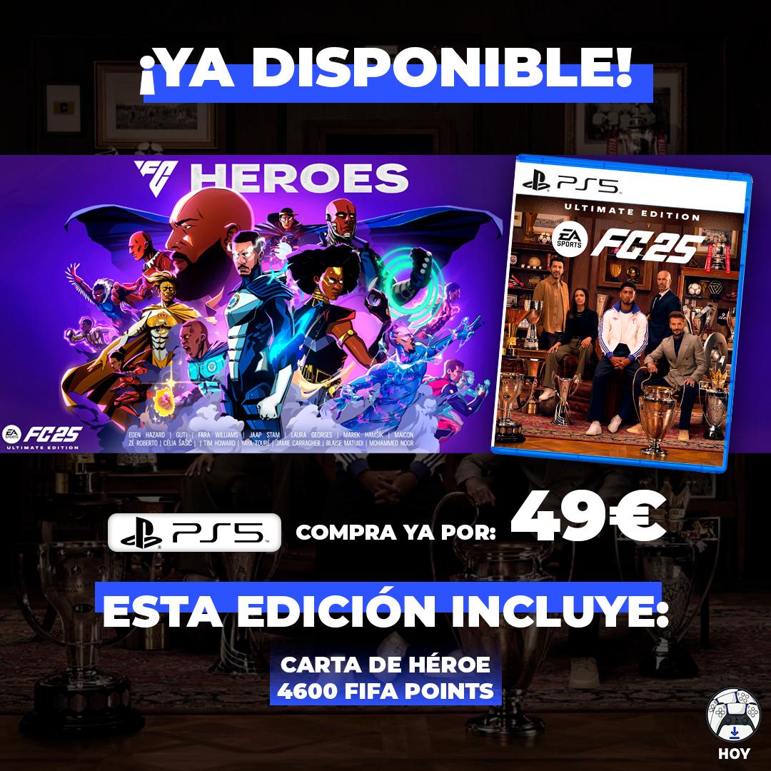 AÑADIMOS NUEVAS UNIDADES CON FC POINTS A PRECIO DE OFERTA ‼️

¡Sólo para los 10 primeros en comprarla en nuestra web! 
👇👇👇
lotieneshoy.com/comprar/52/

EA SPORTS FC 25 ULTIMATE 🎉

Solamente para PS5 ⚽
Incluye acceso al juego YA 🕊️
*INCLUYE LOS 4600 FC POINTS Y EL RESTO DEL