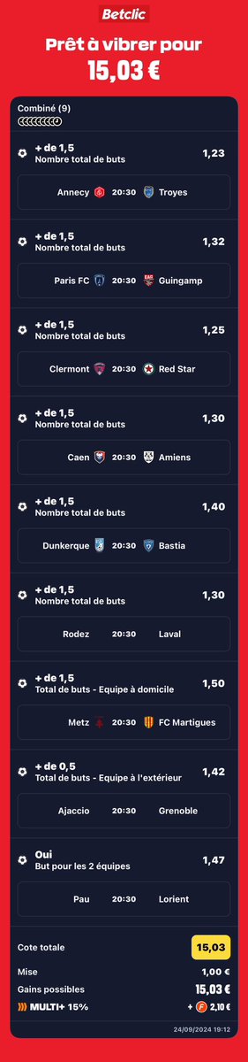 MLPronooo's tweet photo. FUN LIGUE 2 🔥

#CONCOURS TENTE DE REMPORTER UNE #Paysafecard 

POUR CELA 
-RT + ❤️
-FOLLOW
-POST EN COM UN BET FUN AVEC MINIMUM 5 MATCHS ET CÔTE À 7 MINIMUM
-@ UN POTE À TOI 

LA PLUS GROSSE COTE QUI PASSE REMPORTERA LE CONCOURS 

GL À TOUS ! 🫵🏼

#TeamParieur https://t.co/Lpy9CulEX3
