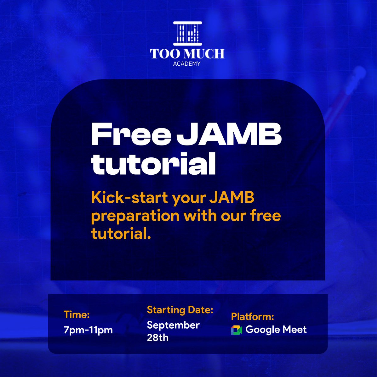 Don’t miss this chance! Seats are limited, so register now and get closer to your JAMB success! Hit the link to join

chat.whatsapp.com/LFySgDJco030tG…