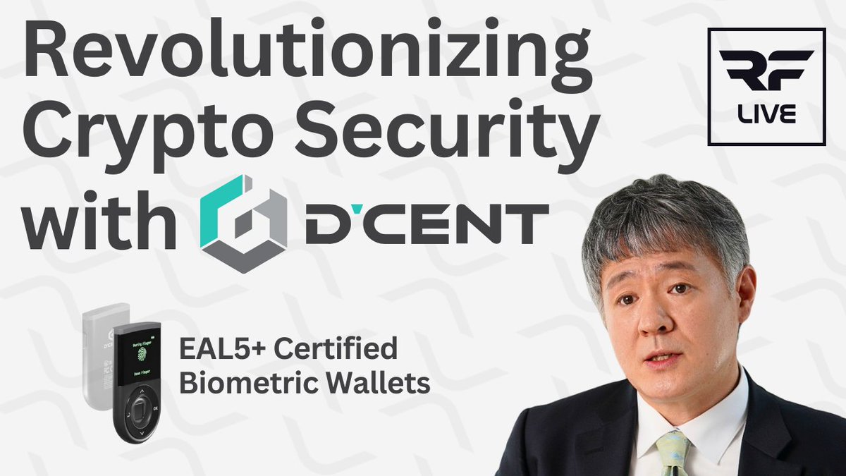 RayFuentesIO's tweet image. 🚨 Join me TOMORROW at 5:30 PM PST as I interview WanKyu Kim, Head of Global Sales at @DCENTWallets!  We’ll dive into the future of #blockchain wallets and biometric security. Don't miss out!🔗 Tune in and be part of the #crypto revolution: youtube.com/live/a5ZHREv-V… #DCENT