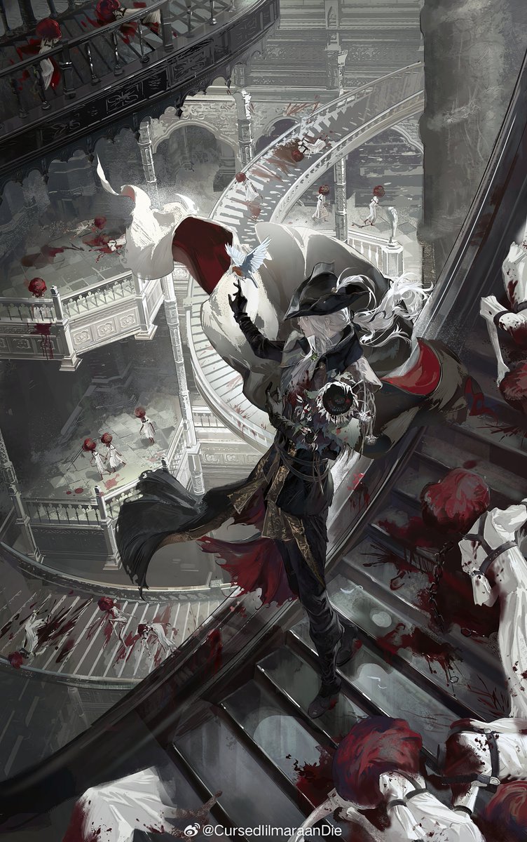 ArtShareHQ's tweet photo. #Illustration│Bloodborne ― "Stairway to heaven"🖌️🩸

Artist: CursedIilmaraanDie (weibo)