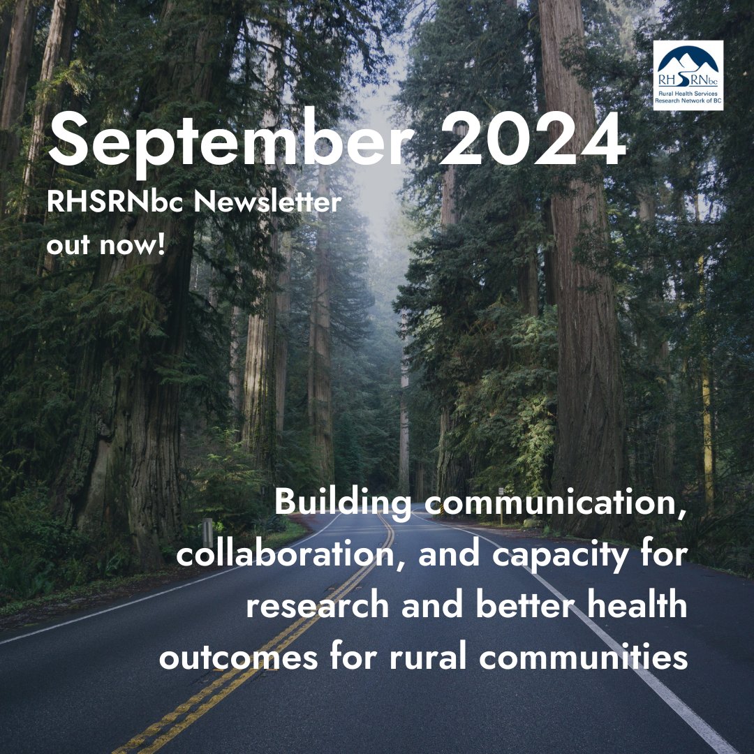 Be sure to check out our latest newsletter, where we share details of our completed film project, ongoing funding opportunities to further rural health research, and about events happening in the community!

🌟 subscribe here: shorturl.at/jyqHn
#ruralhealth #ruralresearch