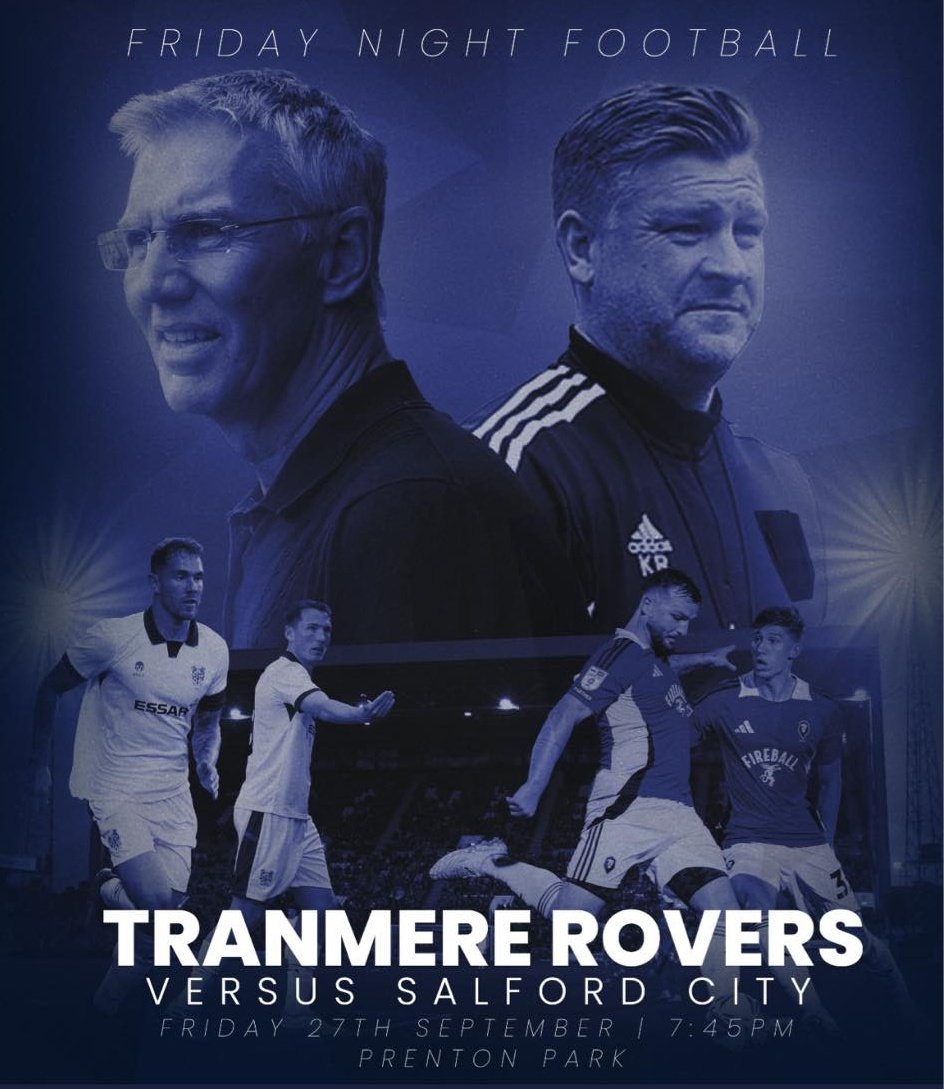 EvertonBlueArmy's tweet image. GIVEAWAY TIME! 

Retweet and follow ourselves @evertonbluearmy to be in with a chance to win 2 tickets to @TranmereRovers Friday night game vs @SalfordCityFC to help support another local team ⚽️

The winner will be announced on Thursday evening at 10pm 🥳