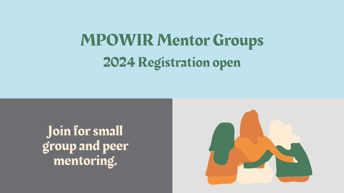MPOWIR Mentor Groups - Registration Open: mpowir.org/mpowir-mentor-…