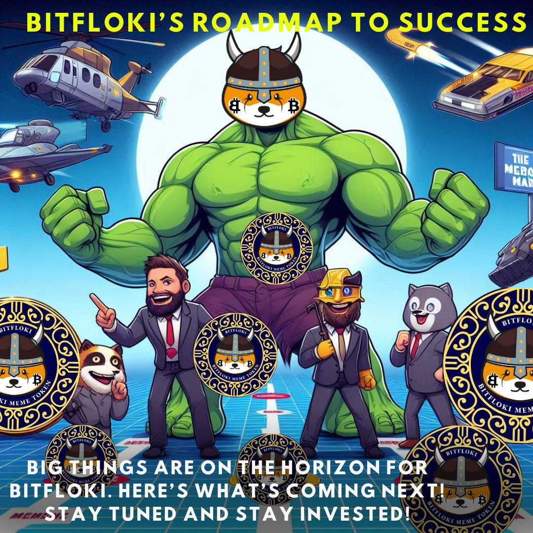 BitFloki_io's tweet image. 🔗 BitFloki’s Roadmap to Success: What&apos;s Next on Our Journey? 🚀

🔗 Milestones we’ve achieved so far
🚀 Exciting new developments in the pipeline
🏆 Targeting industry leadership in the meme token space

#CryptoRoadmap #BitFlokiNextSteps #FutureOfDeFi 🔗🚀🏆