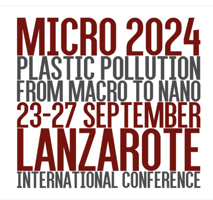 Llegamos hoy a Lanzarote para presentar nuestro estudio de contaminantes emergentes en microplasticos recogidos en playas de Gran Canaria. No hay mejor foto que #MICRO2024 para ello.