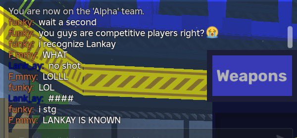 _Lankay's tweet image. me and femmy got recognized on roblox splatoon the other night im crying 😭
