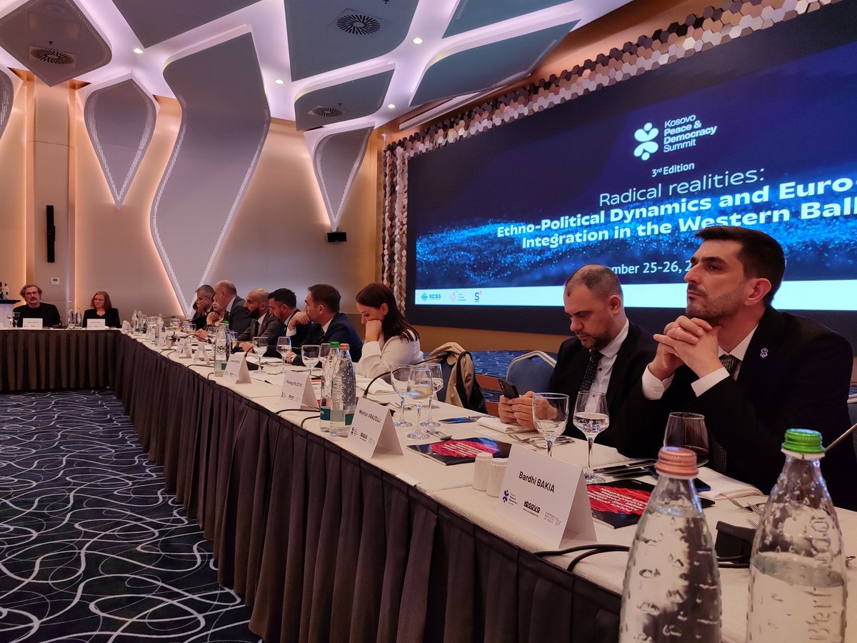 KPDSummit's tweet photo. In collaboration with @KosCivAlt and European Peace Institute, #KPDS2024 has its unofficial start with a working dinner to present KCA and their policy initiatives so far. https://t.co/CB3dsEHMN6
