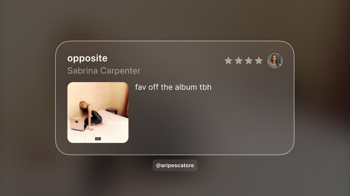 WavformApp's tweet photo. 'opposite' - Sabrina Carpenter by Ari
More at https://t.co/xcs3Yxfxbr https://t.co/sylKI3o4Mp