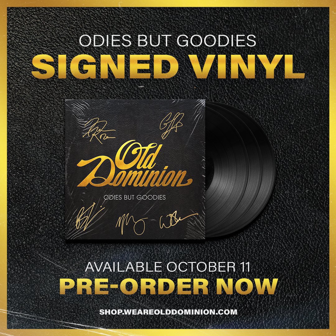 Mttramseyr's tweet photo. Signed vinyls now available for pre-order! Check
out the link in our bio to claim yours while
supplies last. #OdiesButGoodies https://t.co/EWQoeIs7KP