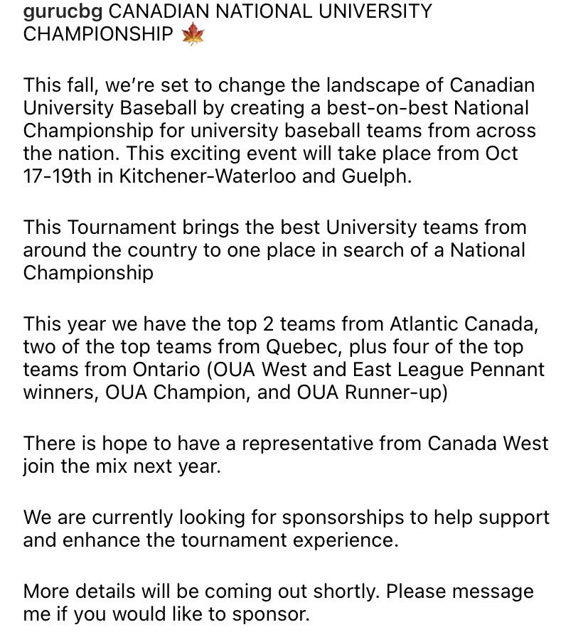 Exciting times for Canadian baseball 👀
