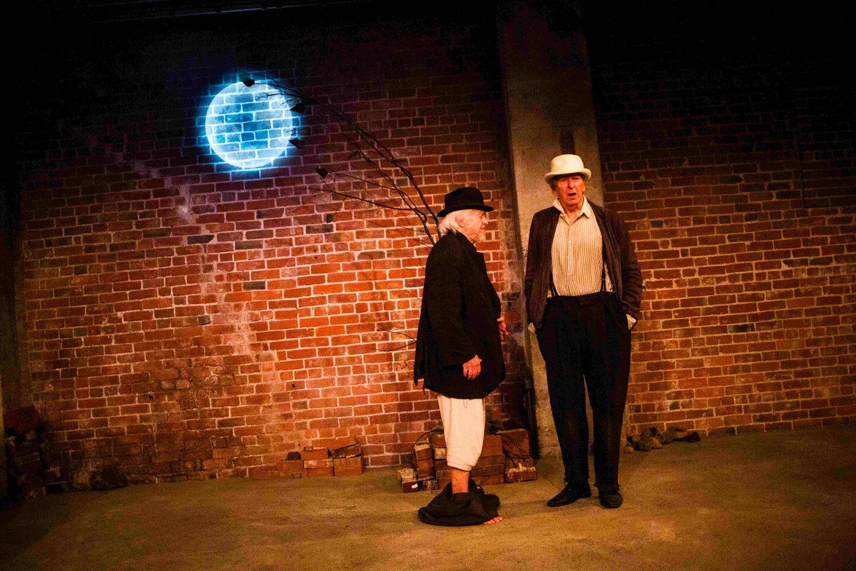 atlanticrep's tweet image. Tonight’s performance of Waiting for Godot is SOLD OUT! However, you’re in luck—tickets are still available for the Saturday matinee at 1 PM, as well as Sunday shows at 1 PM and 7:30 PM. atlanticrep.ca.  Photo: Eric Peterson, R.H. Thomson. Photo by Drew Murdock.