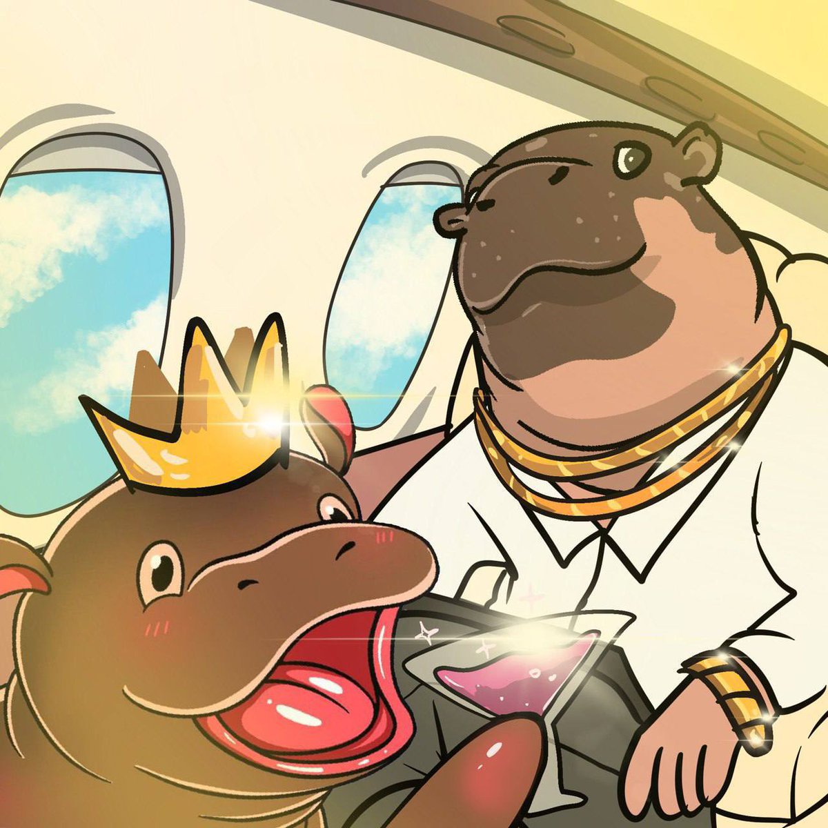 MooWaanSolana's tweet photo. The iconic siblings 🦛 https://t.co/HE1A5KzxjO