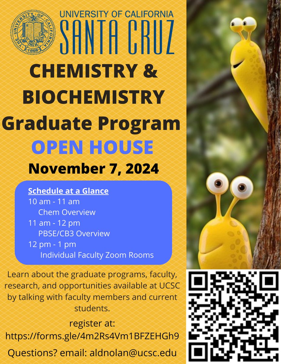 Dr Laura Sanchez (@drlaurasanchez) on Twitter photo Interested in grad school in Chemistry & Biochemistry? Check out our virtual open house! <a href="/ucsc/">UC Santa Cruz</a> <a href="/shaunmckinnie/">Shaun McKinnie</a> @partchlab <a href="/RubinLabUCSC/">Rubin Lab</a> <a href="/prion_disease/">Glenn Millhauser</a> <a href="/sarahloerch1/">sarahloerch</a> Interested in grad school in Chemistry & Biochemistry? Check out our virtual open house! <a href="/ucsc/">UC Santa Cruz</a> <a href="/shaunmckinnie/">Shaun McKinnie</a> @partchlab <a href="/RubinLabUCSC/">Rubin Lab</a> <a href="/prion_disease/">Glenn Millhauser</a> <a href="/sarahloerch1/">sarahloerch</a>
