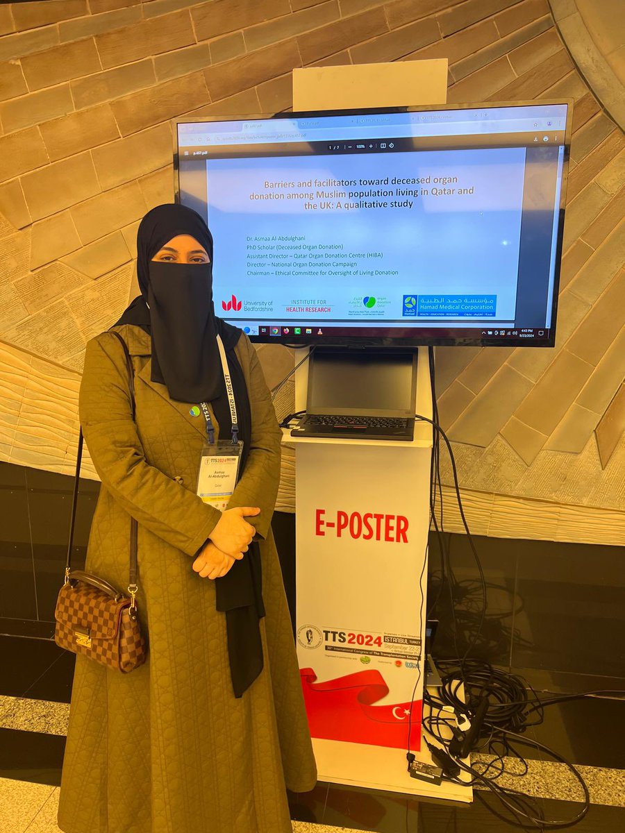 Gurch Randhawa (@gurchrandhawa) on Twitter photo Super proud of <a href="/uob_ihr/">UoB_IHR</a> PhD student Asmaa Al-Abdulghani presenting <a href="/ttsorg/">TTS</a> #TTS2024 #OrganDonation & Muslims study in Qatar & UK - Thanks to <a href="/HMC_Qatar/">مؤسسة حمد الطبية</a> <a href="/riadh_fadhil/">Riadh Fadhil</a> #OrganDonationWeek <a href="/ESOTtransplant/">ESOTtransplant</a> <a href="/BTStransplant/">BTS</a> <a href="/MuslimMatters/">MuslimMatters</a> <a href="/IslamicThinking/">﷽</a> <a href="/DrNighatArif/">𝑫𝒓 𝑵𝒊𝒈𝒉𝒂𝒕 𝑨𝒓𝒊𝒇</a> <a href="/fatimabegumlut/">Fatima Begum</a> Super proud of <a href="/uob_ihr/">UoB_IHR</a> PhD student Asmaa Al-Abdulghani presenting <a href="/ttsorg/">TTS</a> #TTS2024 #OrganDonation & Muslims study in Qatar & UK - Thanks to <a href="/HMC_Qatar/">مؤسسة حمد الطبية</a> <a href="/riadh_fadhil/">Riadh Fadhil</a> #OrganDonationWeek <a href="/ESOTtransplant/">ESOTtransplant</a> <a href="/BTStransplant/">BTS</a> <a href="/MuslimMatters/">MuslimMatters</a> <a href="/IslamicThinking/">﷽</a> <a href="/DrNighatArif/">𝑫𝒓 𝑵𝒊𝒈𝒉𝒂𝒕 𝑨𝒓𝒊𝒇</a> <a href="/fatimabegumlut/">Fatima Begum</a>