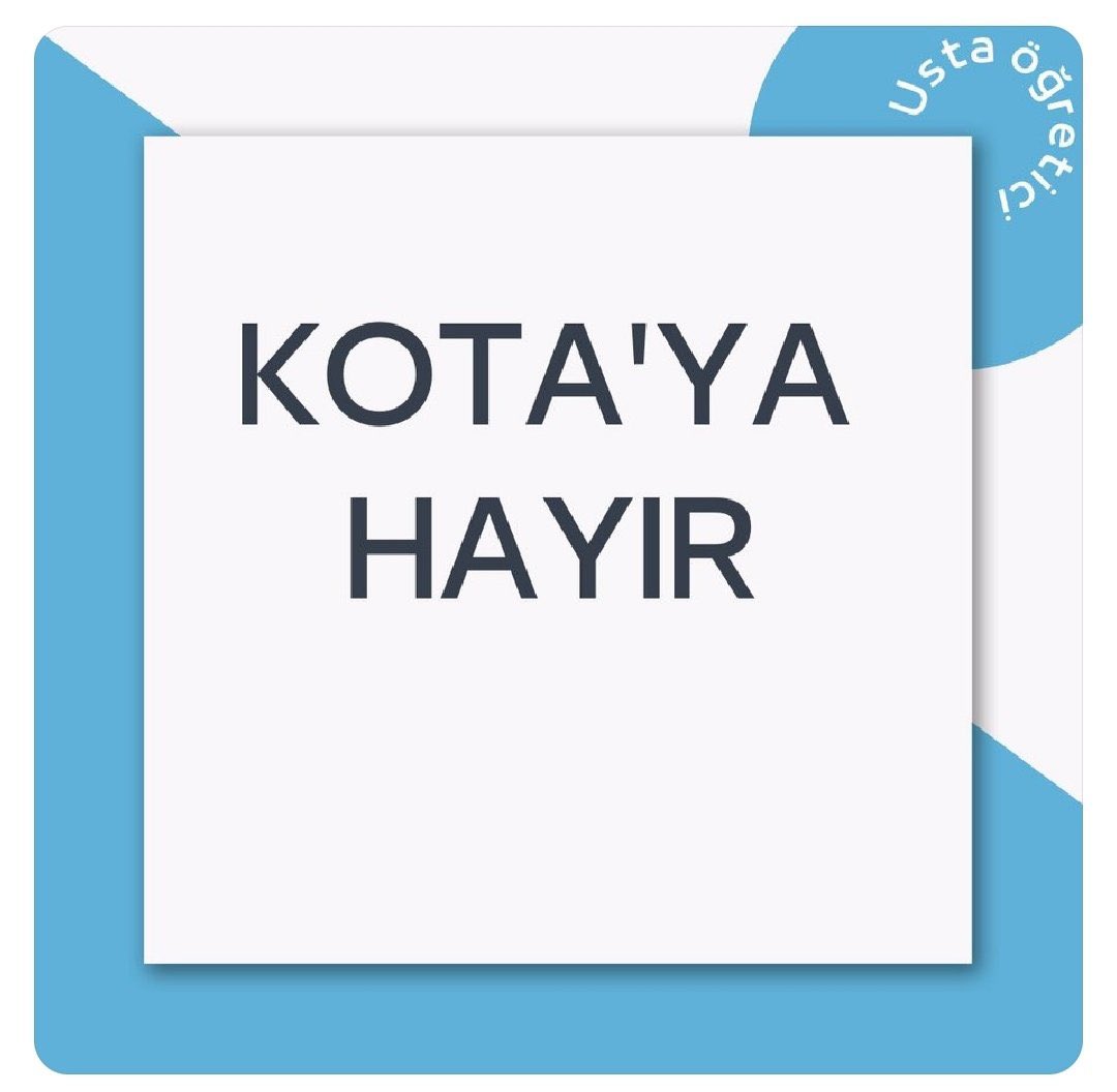 #Ustaöğreticilermağdur