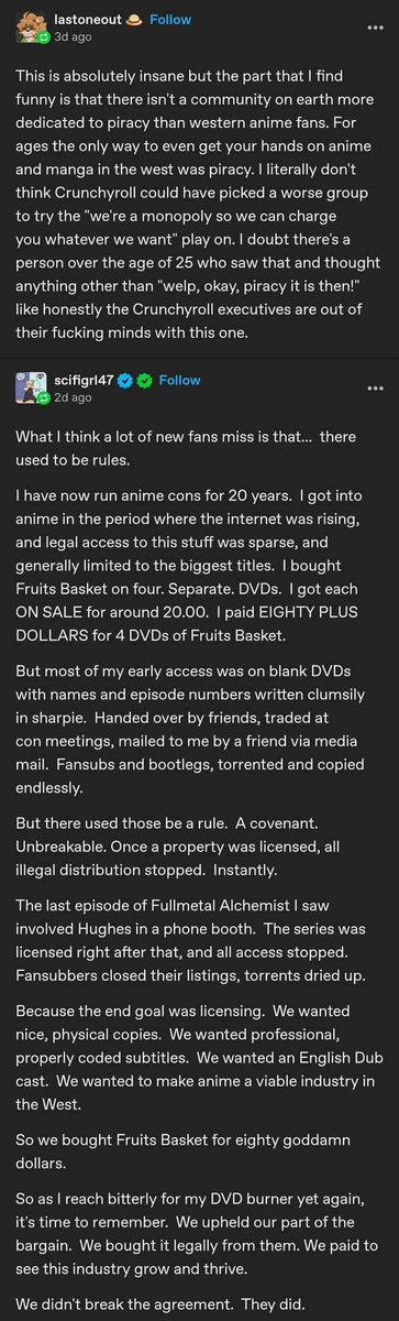 <a href="/Omgiamonfire/">Ohmygodiamonfire</a> Crunchyroll forgot their roots. We will make them remember.