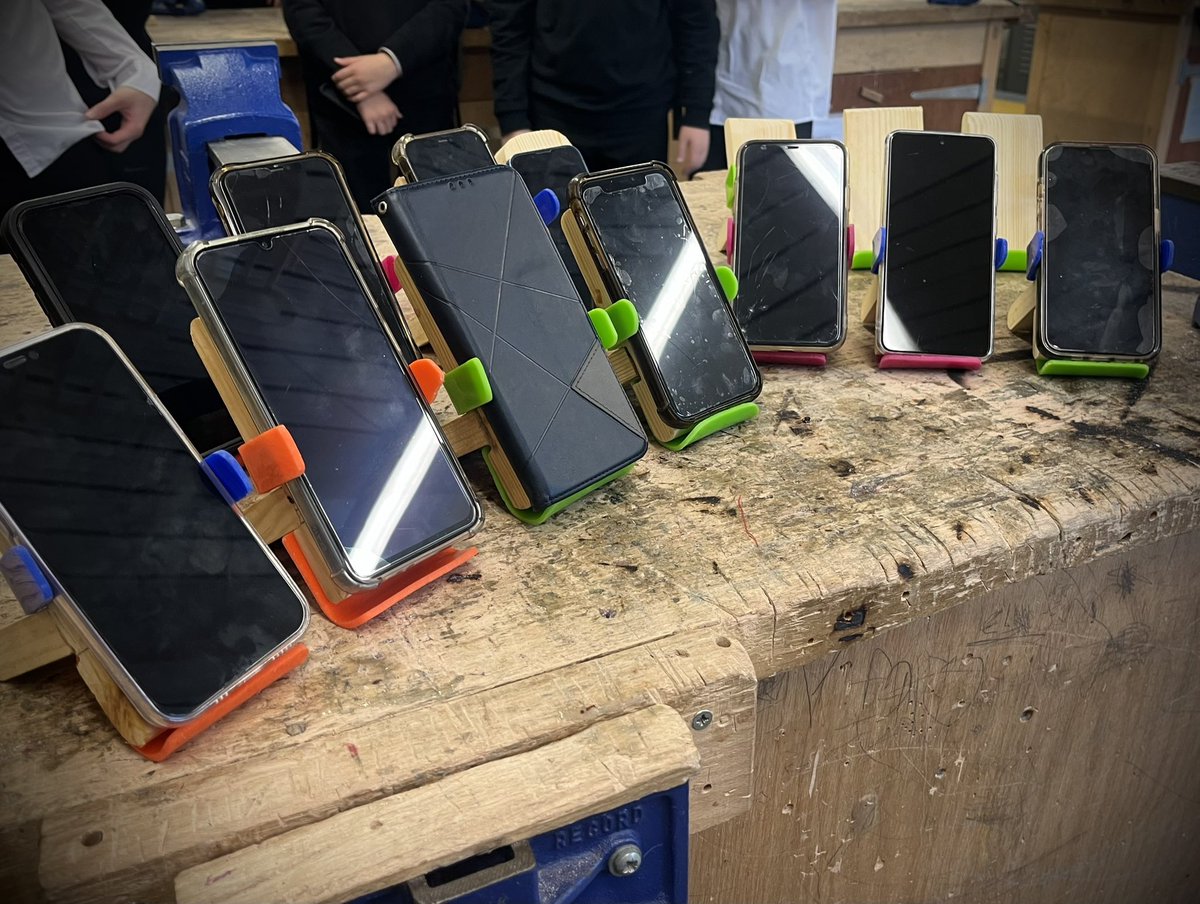 2AX can’t come to the phone right now, they’ve been too busy working hard on their new mobile phone holders!📵📱

Great teamwork displayed by this excellent group of young people during this project. Consider S2 Design &amp; Manufacture completed. Well done all! ✅🤝🏼✨
