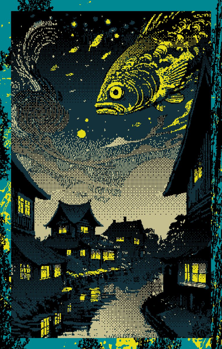 Let’s travel together to the magical city of Yoro! 🌊 In this journey, we will explore the wonderful world of the fish rain legend. Are you ready to immerse yourself in a story filled with color and pixels? 🎨

Open Edition
1.50 ꜩ

objkt.com/tokens/KT1AuKJ…

#pixel  #nftarti̇st