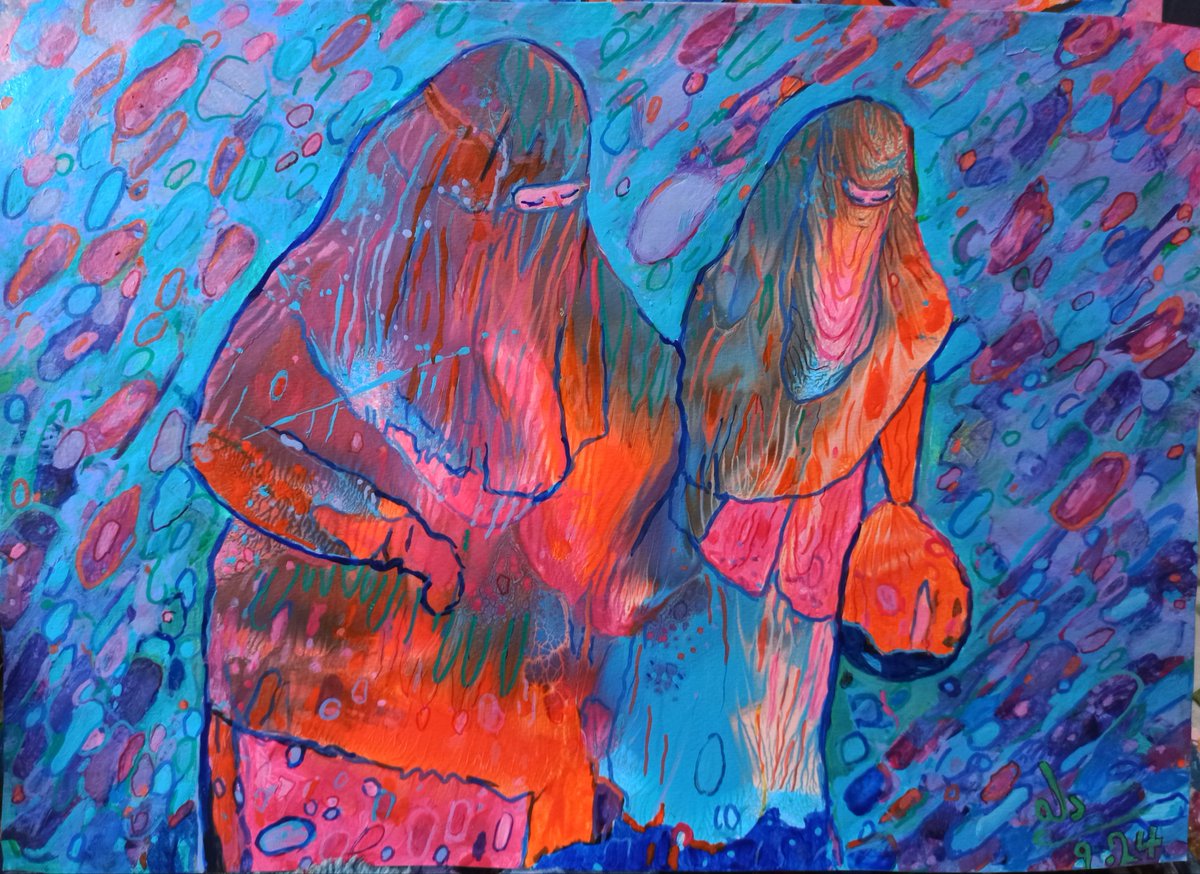 Acrylic on Canson
 2024.   A3
#art #artist #Yemen #فنون #فن