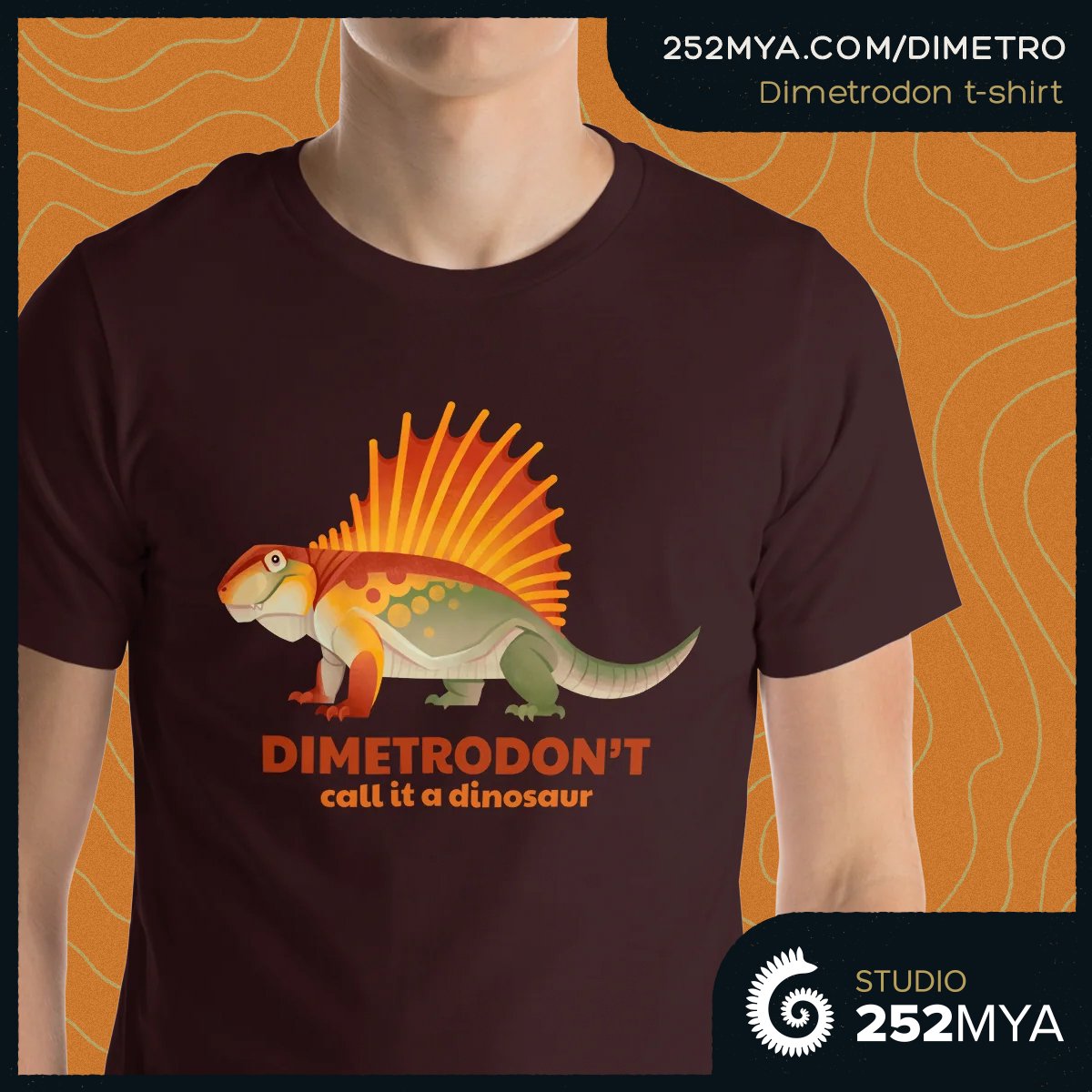 Dimetrodon was a predatory non-mammalian synapsid from the early Permian, and definitely not a dinosaur.  

252mya.com/dimetro

Art by @GrecoWestermann