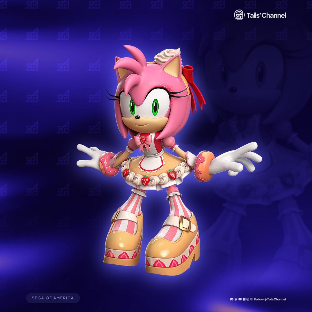 TailsChannel's tweet photo. Official render of Dulce Amy, scheduled to appear in #SonicForces Mobile and #SonicDash.  #SonicCentral  #SonicNews https://t.co/xBhNdQYpYc