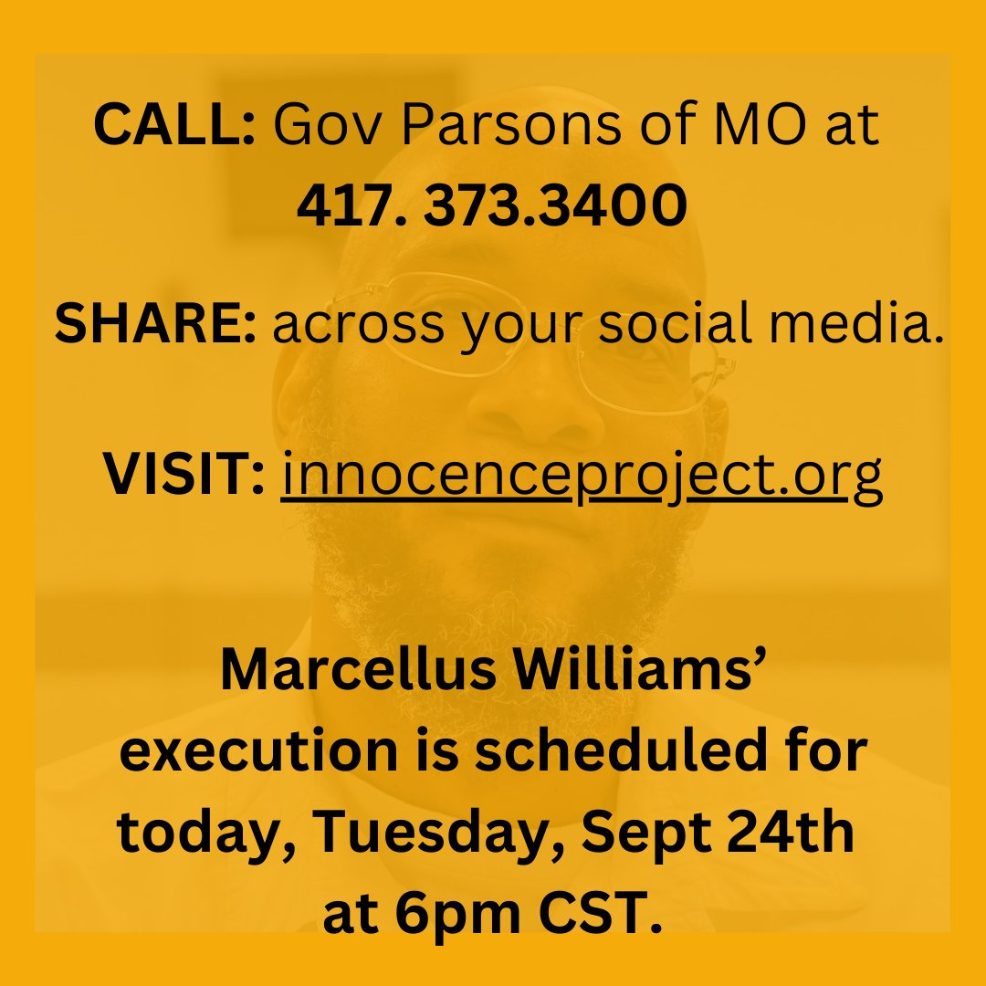 Kristi_Tweeting's tweet photo. #marcellusWilliams #innoncenceproject
SIGN the petition: https://t.co/YtnNXKMfzR… https://t.co/l3ilybN4gm https://t.co/EBZfYp37Bb