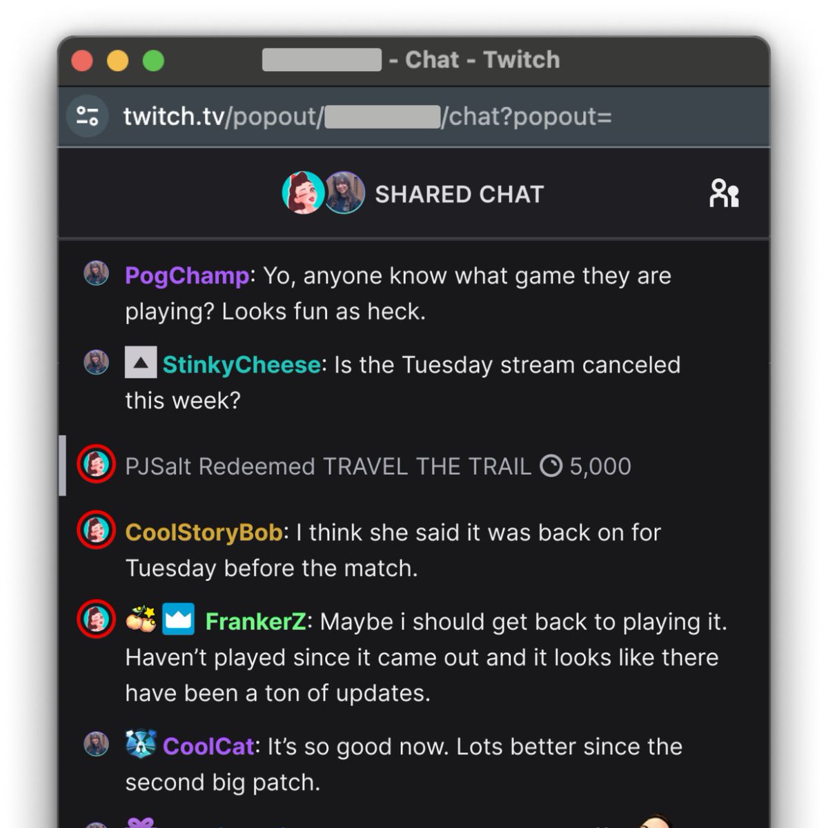 00Linde's tweet photo. #SharedChat to nowa funkcja #Twitch, która umożliwia wspólne czatowanie widzom współpracujących streamerów podczas sesji Stream Together.
Gospodarz sesji decyduje, czy włączyć Shared Chat, a goście mogą dołączyć do czatu lub go opuścić bez wyłączania samej transmisji.
Moderatorzy z różnych kanałów mogą wspólnie moderować rozmowy, jednak działania moderacyjne (takie jak ostrzeżenia, usuwanie wiadomości, bany i timeouty) są częściowo ograniczone do kanału, w którym zostaną podjęte.
Niektóre wydarzenia, jak Hype Trains, pozostają widoczne tylko na kanałach, gdzie zostały uruchomione.