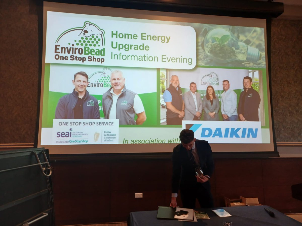 Envirobead (@envirobead) on Twitter photo Setting up at <a href="/LyrathEstate/">Lyrath Estate</a>. Looking forward to this evenings One Stop Shop Information Evening
<a href="/SEAI_ie/">SEAI</a>
<a href="/RtsCool/">RTS Heat And Cool</a>
<a href="/DaikinIreland/">Daikin Ireland</a>
#HomeEnergyEfficiency Setting up at <a href="/LyrathEstate/">Lyrath Estate</a>. Looking forward to this evenings One Stop Shop Information Evening
<a href="/SEAI_ie/">SEAI</a>
<a href="/RtsCool/">RTS Heat And Cool</a>
<a href="/DaikinIreland/">Daikin Ireland</a>
#HomeEnergyEfficiency