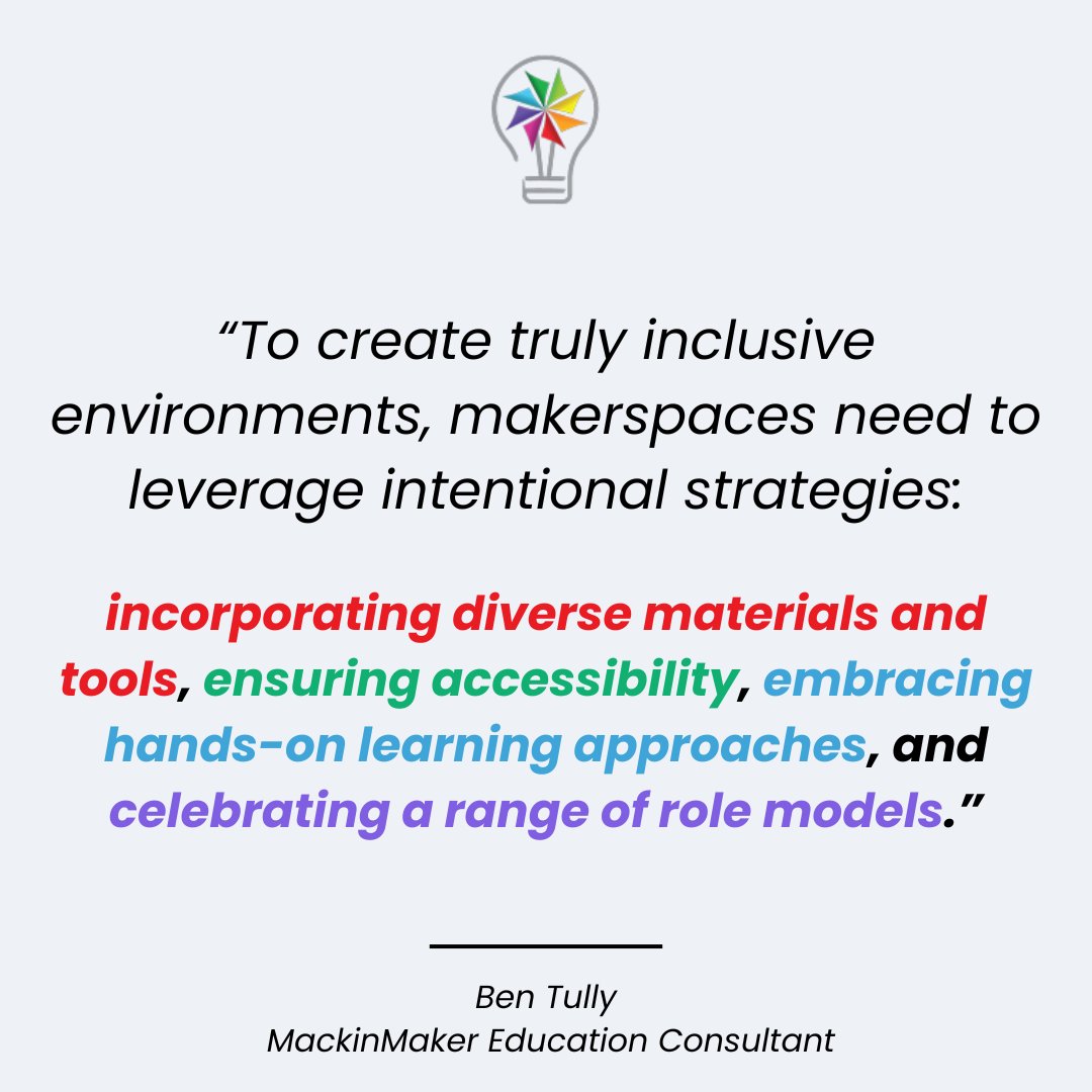 MackinLearning (@mackinlearning) on Twitter photo Just as social, corporate, and political efforts have helped diversify #STEM fields, consider embracing the following approaches to ensure all K-12 students see themselves as makers and innovators. 💡
Read more in our new <a href="/MackinLearning/">MackinLearning</a> blog: buff.ly/3XBZviv Just as social, corporate, and political efforts have helped diversify #STEM fields, consider embracing the following approaches to ensure all K-12 students see themselves as makers and innovators. 💡
Read more in our new <a href="/MackinLearning/">MackinLearning</a> blog: buff.ly/3XBZviv