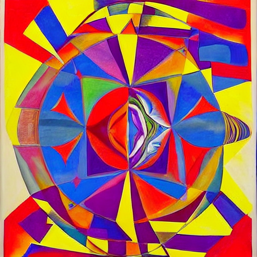 one_image_a_day's tweet image. #CubistFusion #AbstractHarmony #KaleidoscopicChaos