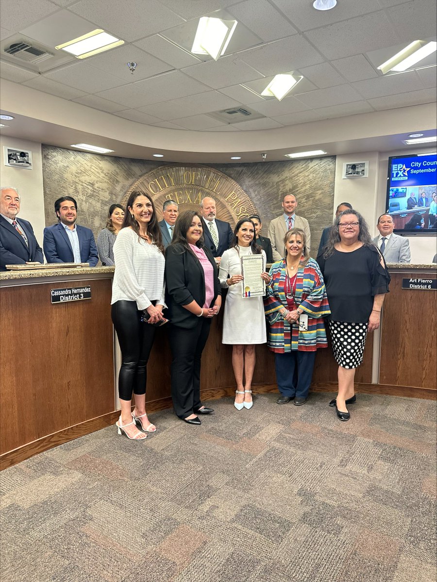 We are honored to have been invited to receive a proclamation in celebration of Hispanic Heritage Month! The El Paso Hispanic Chamber of Commerce proudly embraces our rich culture while actively supporting our local businesses #HispanicHeritageMonth
