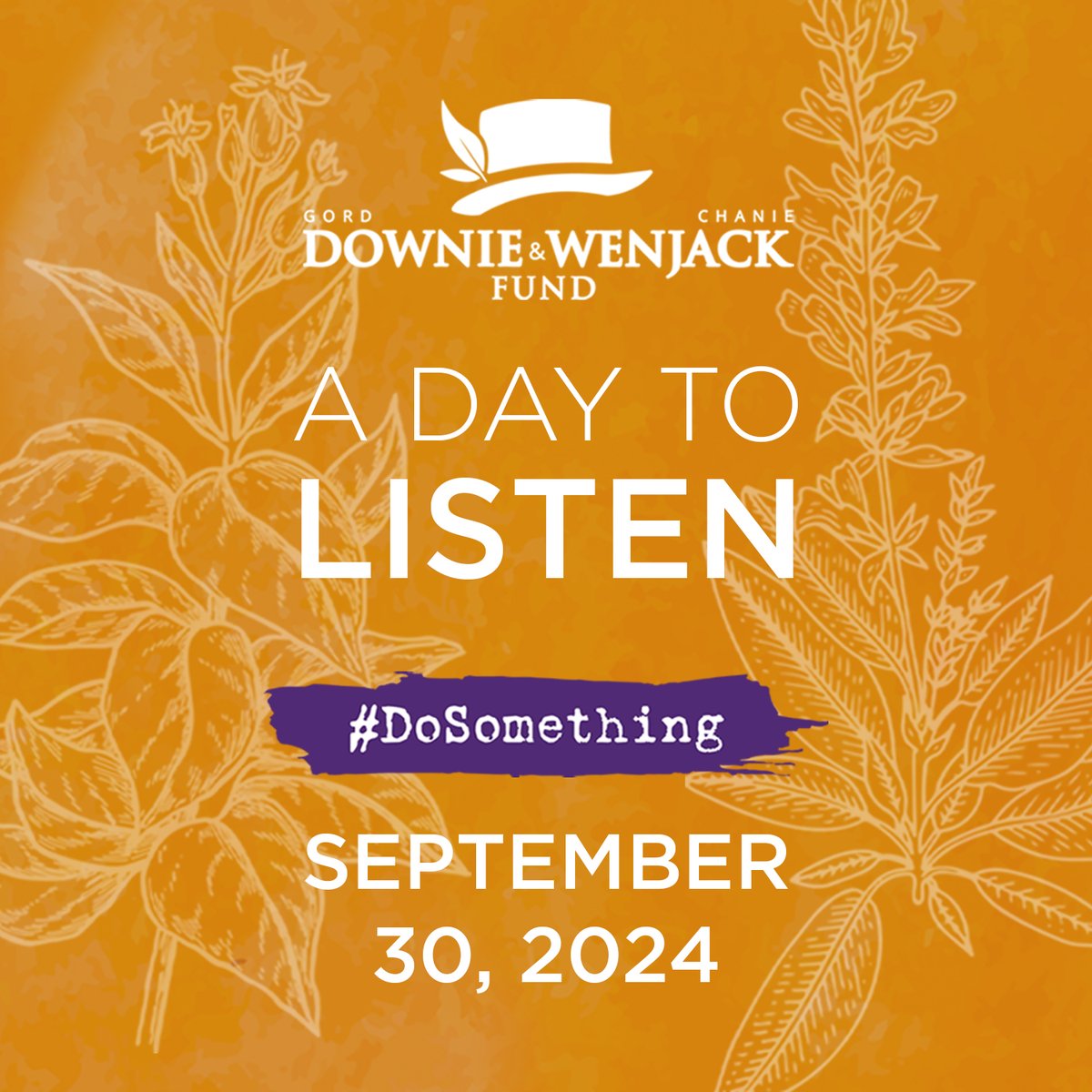 1029RewindRadio's tweet photo. In recognition of the National Day for Truth and Reconciliation on September 30, the Gord Downie &amp; Chanie Wenjack Fund (DWF) is proud to partner once again with major media outlets and radio stations throughout Canada on A DAY TO LISTEN. 
Tune in 102.9 Rewind Radio 6a.m. - 6p.m. https://t.co/onovQ0c2vo