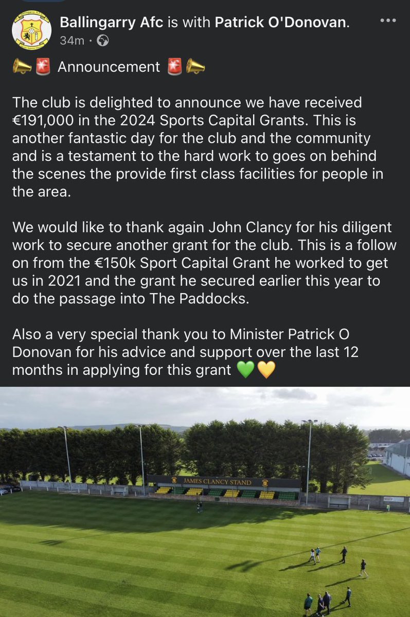 Ballingarry AFC tweet media