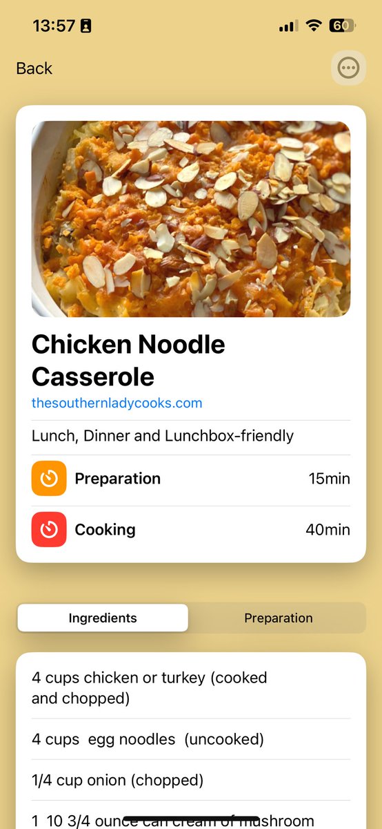 Chicken Noodle Casserole