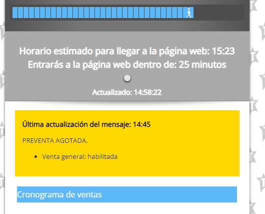 La concha de tu hermana <a href="/TicketekAr/">Ticketek Argentina</a>... Hace 15 min estaba a 15 min y ahora estoy a 25? paso la barra adelante?