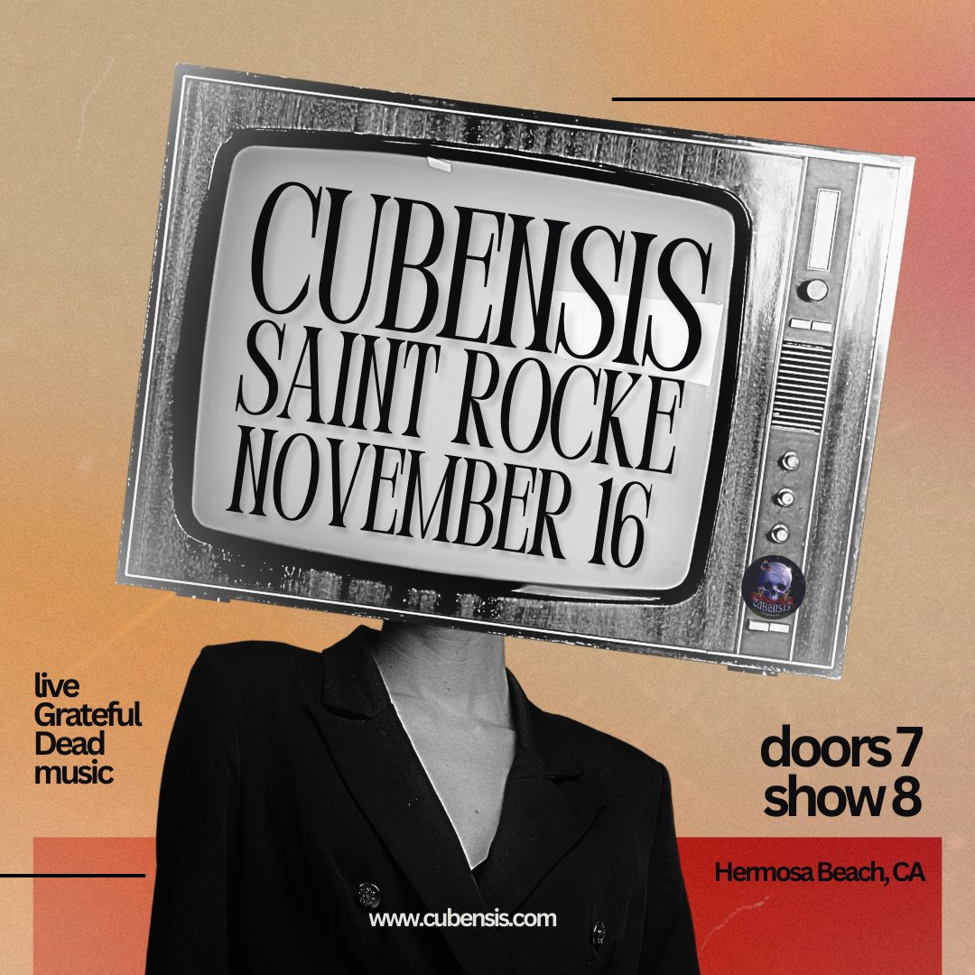 NEW SHOW: @cubensisband – Grateful Dead Music Experience 

Saturday, November 16th | 8PM  

Tickets &amp; Info ➞ sr.fanlink.tv/CubensisNov