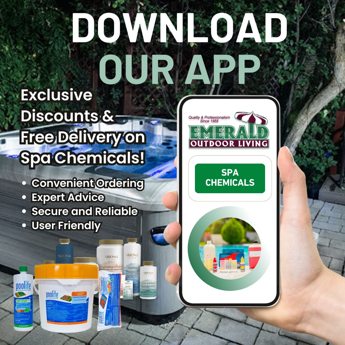 Emerald_Outdoor's tweet photo. Download Our New App! 📲

Emerald Outdoor Living would like to invite you to be part of our new preferred membership program.

https://t.co/mS7NFYb1aq https://t.co/5b2hOSuspQ