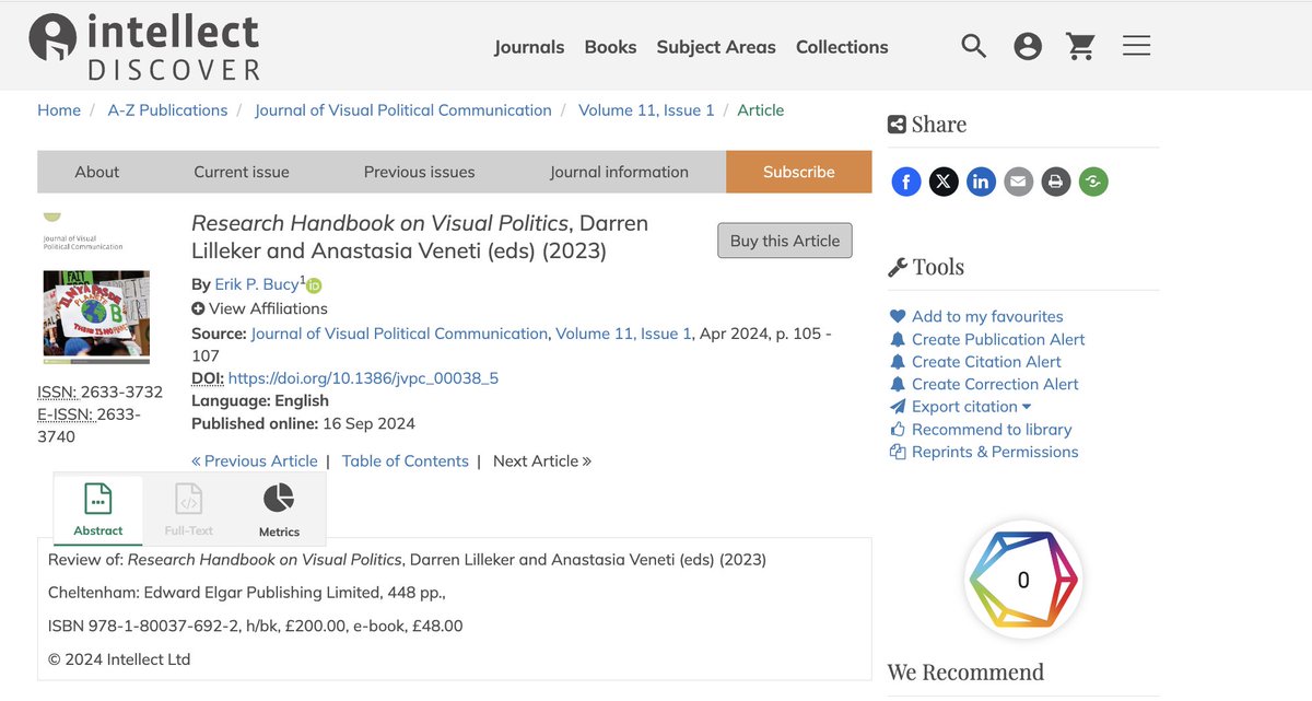 Journal of Visual Political Communication (@journal_visual) on Twitter photo Check out the newly released #JVPC Vol. 11, Issue 1, Research Handbook on Visual Politics, Darren Lilleker and Anastasia Veneti (eds) (2023), reviewed by <a href="/erikpbucy/">Erik Bucy</a>. doi.org/10.1386/jvpc_0…. Check out the newly released #JVPC Vol. 11, Issue 1, Research Handbook on Visual Politics, Darren Lilleker and Anastasia Veneti (eds) (2023), reviewed by <a href="/erikpbucy/">Erik Bucy</a>. doi.org/10.1386/jvpc_0….
