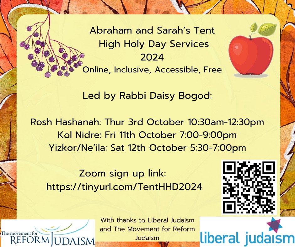 Anna Wood (@annakwood) on Twitter photo <a href="/Jcarescot/">Jewish Care Scotland</a> Hello, please can you advertise these online HHD services- especially for anyone who can't get to a physical Synagogue. Thanks!
Sign up at tinyurl.com/TentHHD2024 <a href="/Jcarescot/">Jewish Care Scotland</a> Hello, please can you advertise these online HHD services- especially for anyone who can't get to a physical Synagogue. Thanks!
Sign up at tinyurl.com/TentHHD2024